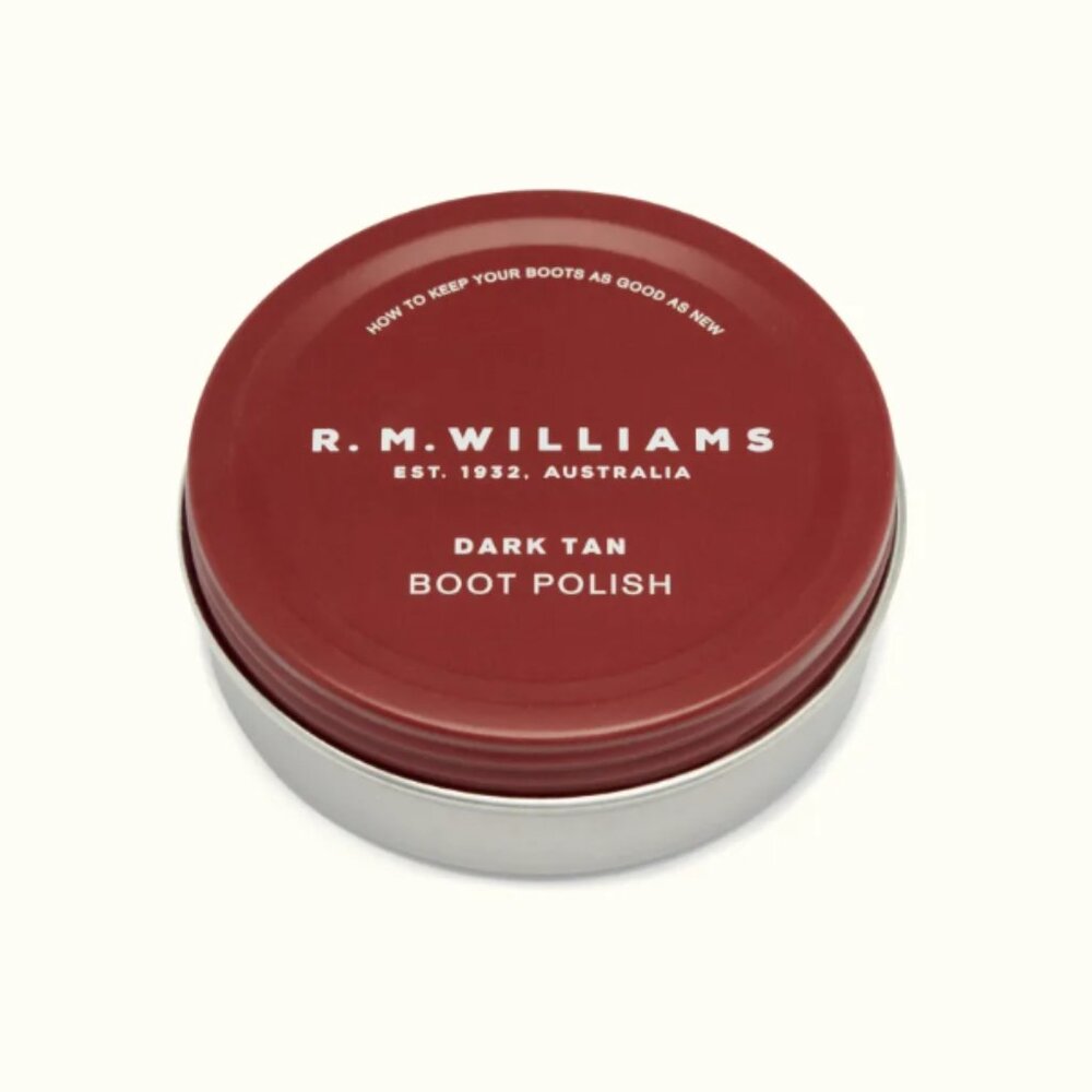 RM Williams Dark Tan Boot Polish - Brand New - Leather care product